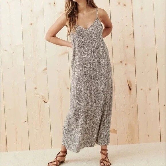 Jenni Kayne Size Large Leopard Print Maxi Slip Dress - Picture 15 of 15